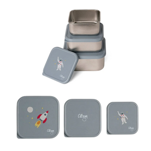 Citron Stainless Steel Stackable Lunchbox spaceship