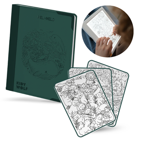 kidywolf K-DRAW-PAD - Verlichte tekentablet "Meli-Melo" (+10)