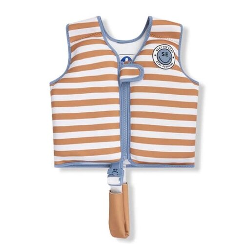 Swim Essentials Zwemvest - Bruin/Wit - Softlines 2/3jaar Swim Essentials Zwemvest - Bruin/Wit - Softlines 2/3jaar