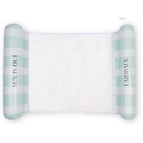 Swim Essentials Water Hangmat - Groen - Resort Stripe Swim Essentials Water Hangmat - Groen - Resort Stripe