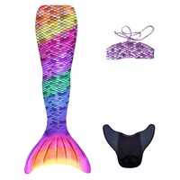 3-delige Zeemeerminstaart Set Rainbow - M | 14 jaar