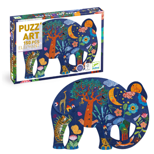 Djeco Puzzel - Puzz' Art 'Olifant' 150st. (+6j)