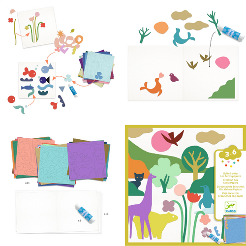 Djeco Knutseldoos - Collage 'kleine papieren' (3-6j)