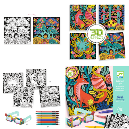 Djeco Knutseldoos - 3D Kleuren 'fantasiebos' (7-12j)