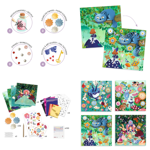 Djeco Knutseldoos - Sprookjes decoreren 'In Wonderland' (6-10j)