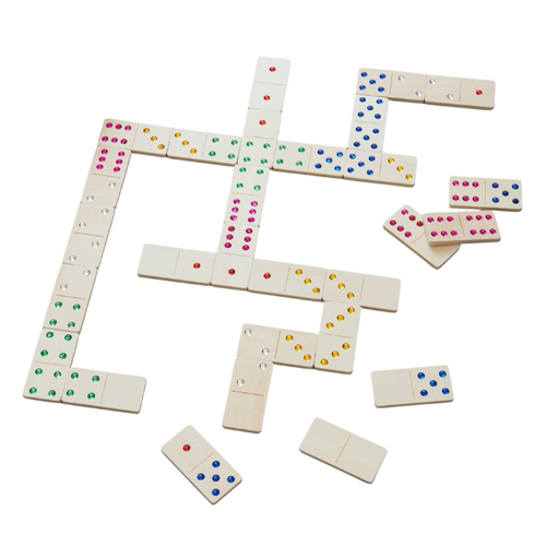 Tickit Houten Edelsteen Domino 28st. (FSC 100%)