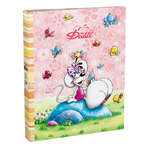 Diddl DIDDL - Ringmap A4 'roze' (2 ringen)