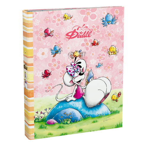 Diddl DIDDL - Ringmap A4 'roze' (2 ringen)