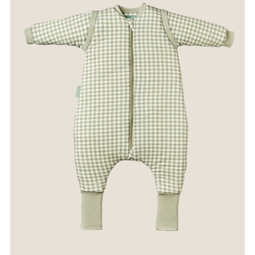 Molisandco Sleeping jumpsuit with sleeves and socks - Mint Tea 3J- TOG 2.5 Molisandco Sleeping jumpsuit with sleeves and socks - Mint Tea 3J- TOG 2.5