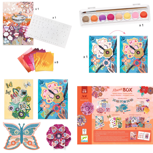 Djeco Knutseldoos - 6 activiteiten 'Flower Box'