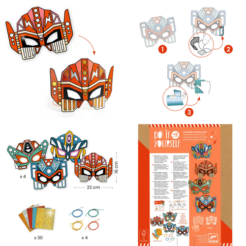 Djeco DIY - Maskers maken "Robots" (+5j) Djeco DIY - Maskers maken "Robots" (+5j)