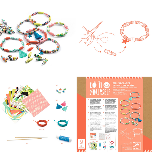 Djeco DIY - Armbandjes van papier 'knal en pittig' (7-12j)