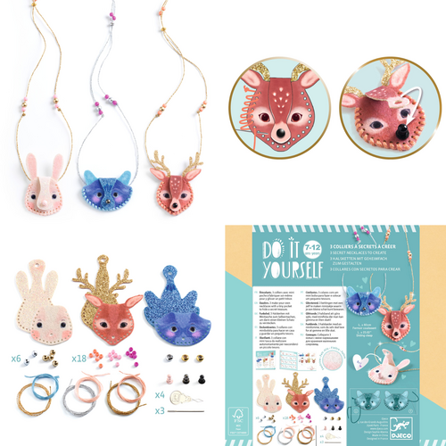 Djeco DIY - 3 glinsterende kettingen maken (7-12j)