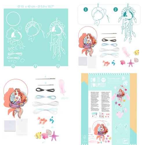 Djeco DIY - Dromenvanger 'zeemeermin' (+7j) Djeco DIY - Dromenvanger 'zeemeermin' (+7j)