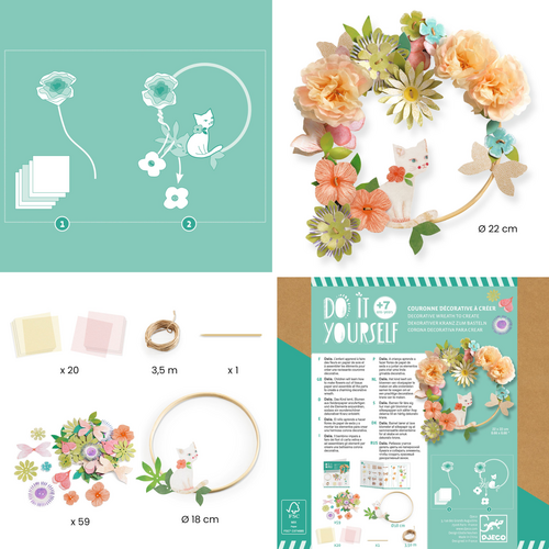 Djeco DIY - Maak je eigen krans met bloemen (+7j)