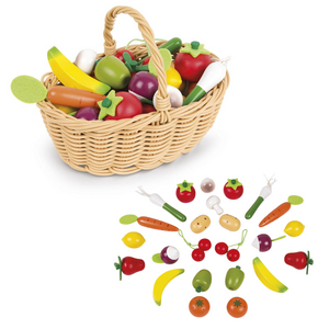 Janod Rollenspel - Groente- en fruitmand 24st.
