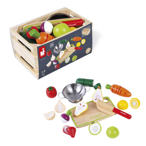 Janod Rollenspel - Maxi Set Groenten & Fruit om te snijden