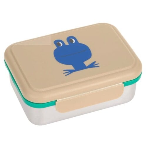 Lassig Lunchbox Stainless Steel - Happy Trails, Frog