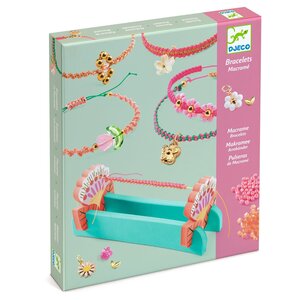 Djeco Knutseldoos - Armbandjes maken "Macramé Roze"