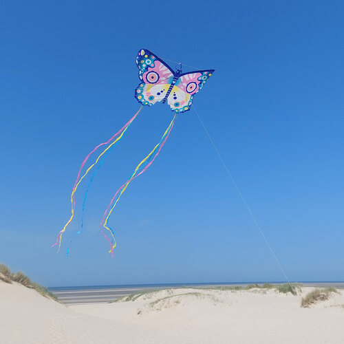Djeco Maxi Butterfly - Vlieger 96 x 61,5 cm (+ 250cm staart)