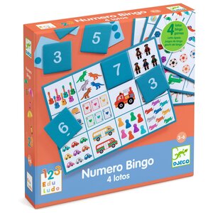 Djeco Spel - Nummerbingo (4 spellen) Djeco Spel - Nummerbingo (4 spellen)