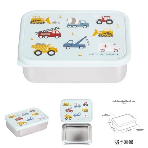 A Little Lovely Company Stainless Steel Lunch Box - Vehicles