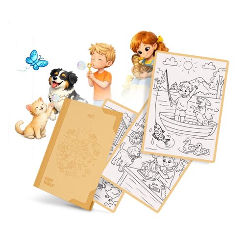 kidywolf REFILL KIDYDRAW-PAD "Pets" (+6)
