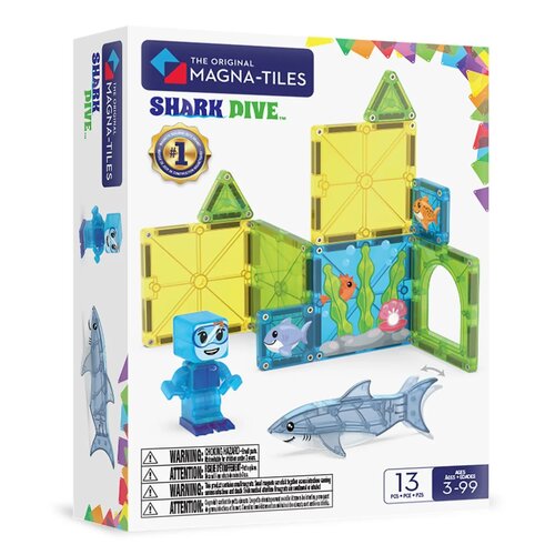 Magna-Tiles MAGNA-TILES® Shark Dive 13-Piece Set