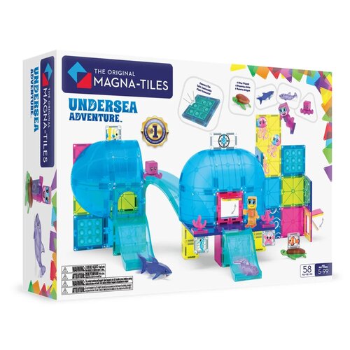 Magna-Tiles MAGNA-TILES® Undersea Adventure 58-Piece Set