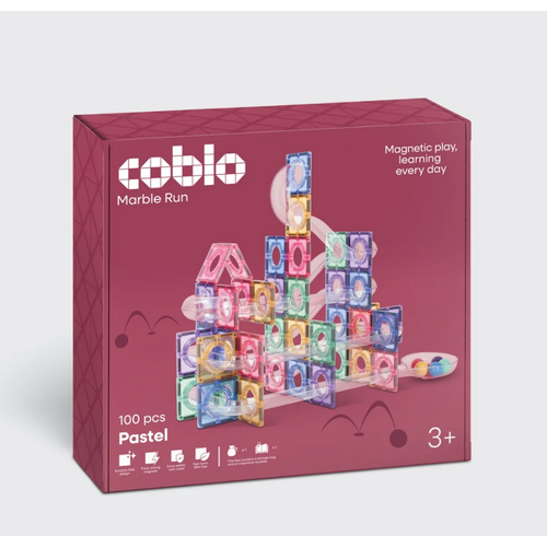 Coblo Coblo Pastel Knikkerbaan 100 onderdelen