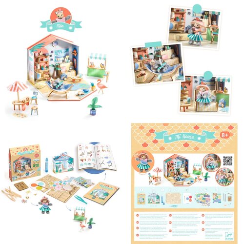 Djeco DIY Modelbouwen - Mi House 'Mia' (+8) Djeco DIY Modelbouwen - Mi House 'Mia' (+8)