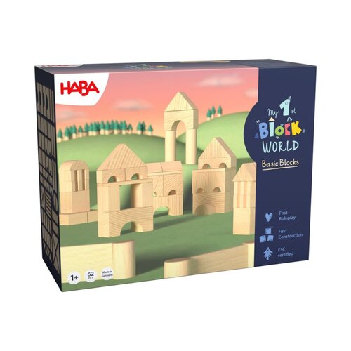 HABA My 1st Block World - XXL bouwstenenset (62 delen)