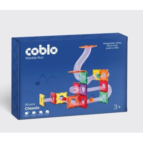 Coblo Coblo Classic Knikkerbaan Uitbreiding 35 onderdelen Coblo Coblo Classic Knikkerbaan Uitbreiding 35 onderdelen