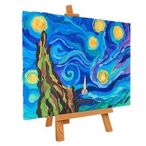 okto Okto Sensory Art 3D Schilderen - Meesterwerk - Sterrennacht, Vincent Van Gogh