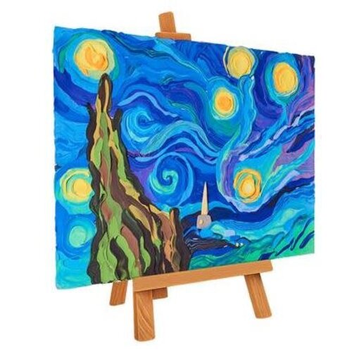 okto Okto Sensory Art 3D Schilderen - Meesterwerk - Sterrennacht, Vincent Van Gogh