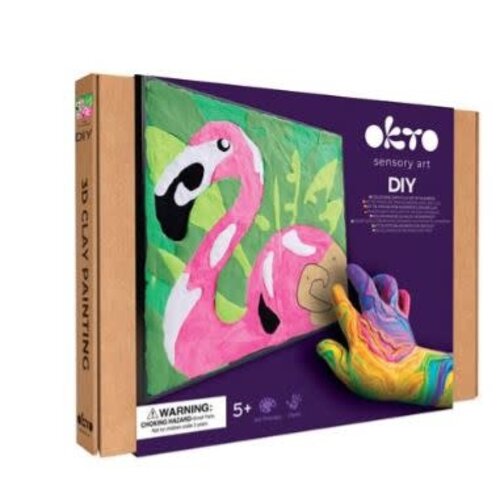 okto Okto Sensory Art Kleuren Op Nummers - Dieren - Roze Flamingo