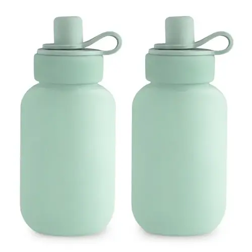 Mushie Mushie Herbruikbare silicone fruitzakjes Cambridge Blue