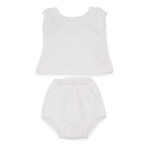Asi Dreams Poppenkleding – ondergoed, broekje en hemdje, wit