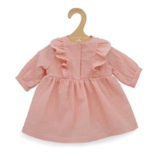 Asi Dreams Poppenkleding - Jurk met lange mouwen, roze