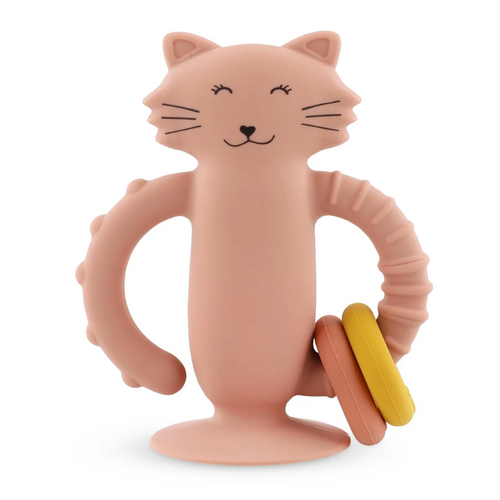 Trixie Siliconen sensorisch speelgoed met zuignap - Mrs. Cat