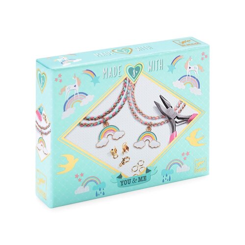 Djeco You&Me - Armbandjes maken 'Kumihimo regenboog' (+8j)