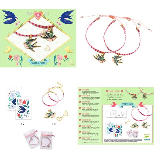 Djeco You&Me - Armbandjes maken 'Vogels' (+6j)