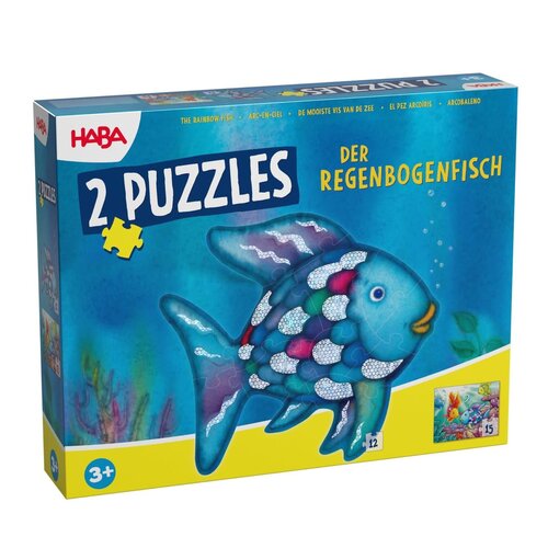 HABA Puzzel - 2 Glitterpuzzels "De mooiste vis van de zee" 12-15st. (+3) HABA Puzzel - 2 Glitterpuzzels "De mooiste vis van de zee" 12-15st. (+3)