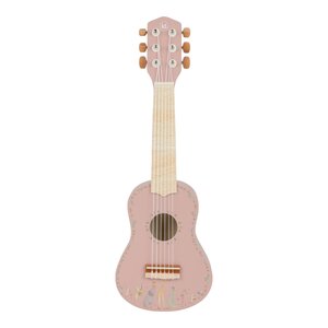 Little Dutch Houten gitaar - Roze - Safari Friends FSC Little Dutch Houten gitaar - Roze - Safari Friends FSC