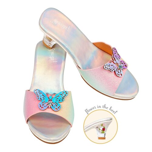 Souza Slipper hoge hak, Ophelie, Regenboog Vlinder mt. 24/25 Souza Slipper hoge hak, Ophelie, Regenboog Vlinder mt. 24/25