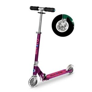 Micro Steps Micro Sprite LED 2-wiel vouwstep 'paars met strepen'