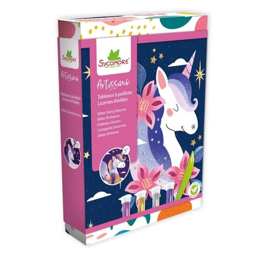 Sycomore Artissimo - Glitter schilderijen - Glitter eenhoorns (+5j)