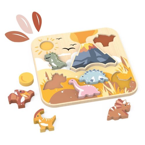 Speedy Monkey Jumbo inlegpuzzel Dino Speedy Monkey Jumbo inlegpuzzel Dino