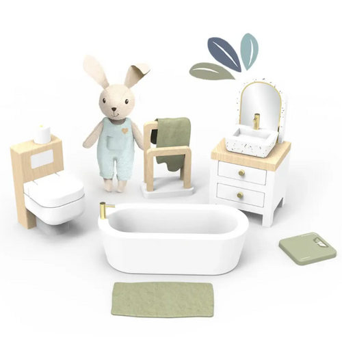 Speedy Monkey Poppenhuis badkamer + 1 figuur