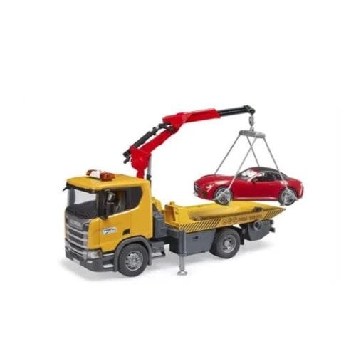 Bruder Bruder Scania Super 560R afsleepwagen met licht en geluid + BRUDER Roadster Bruder Bruder Scania Super 560R afsleepwagen met licht en geluid + BRUDER Roadster